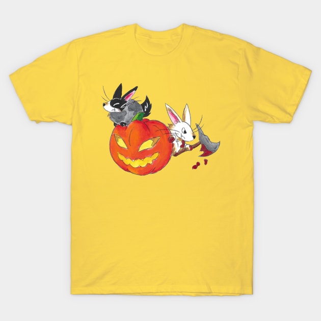 October Rabbits T-Shirt by KristenOKeefeArt